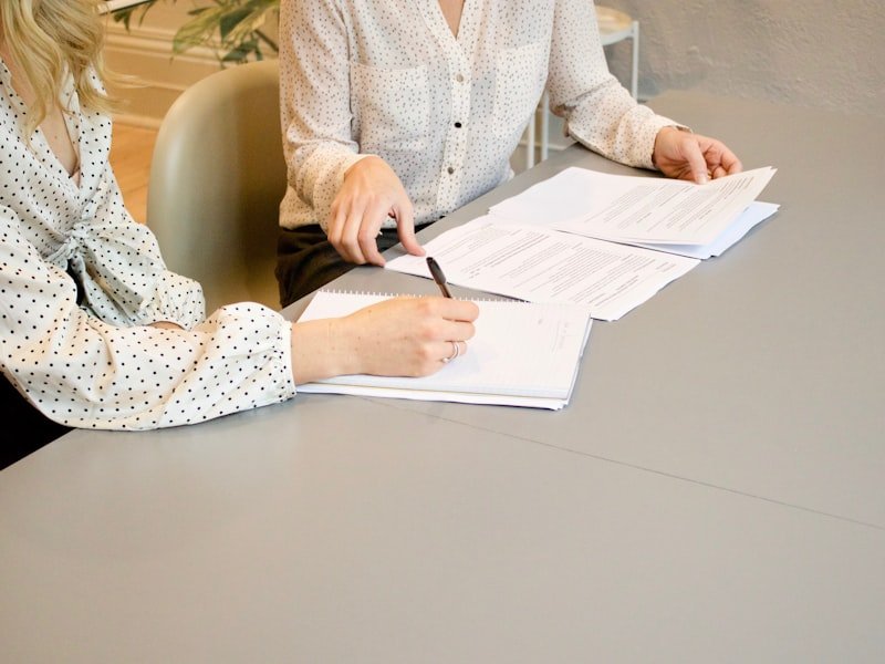 Signing a separation agreement